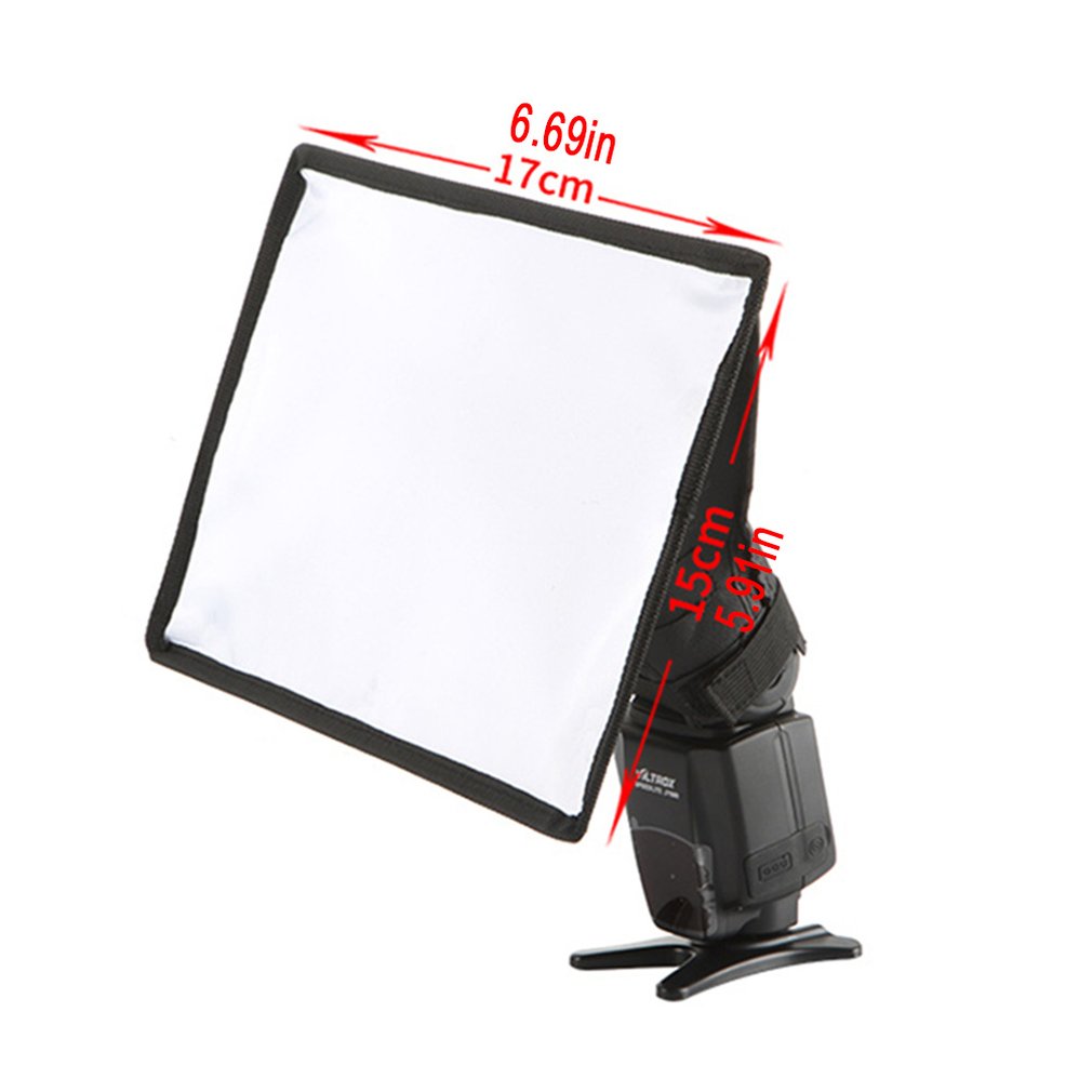 Lumière de photographie 15X17Cm boîte à lumière douce Flash couverture souple Flash boîte souple Portable boîte à lumière douce