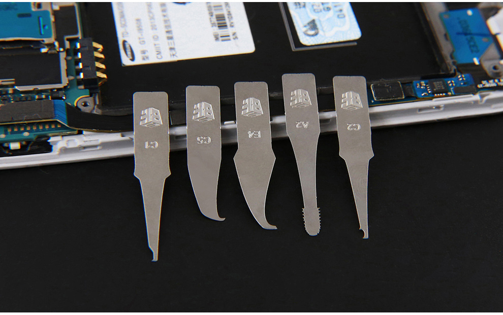 27 En 1 Juego de herramientas multifuncionales para BGA iPhone CPU CHIP IC mantenimiento y eliminación pegamento desmontar herramientas manuales de reparación