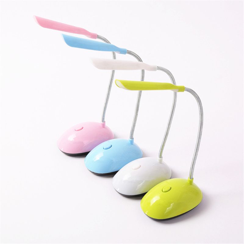 4Color Flexible Mini Desk Lamp Eye Protection Lamp Foldable LED Night Light Reading Book Lights Q6PD