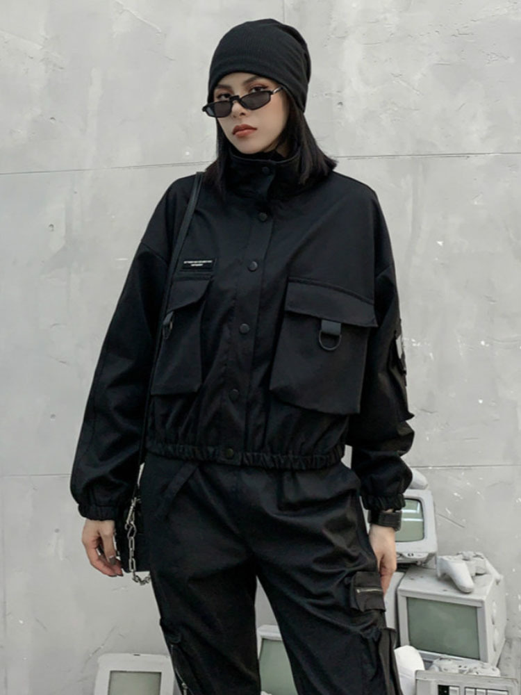 Max LuLu Europese Lente Kleding Vrouwen Zwarte Punk Stijl Jassen Dames Casual Korte Jassen Vrouwelijke Gothic Streetwear: Default Title