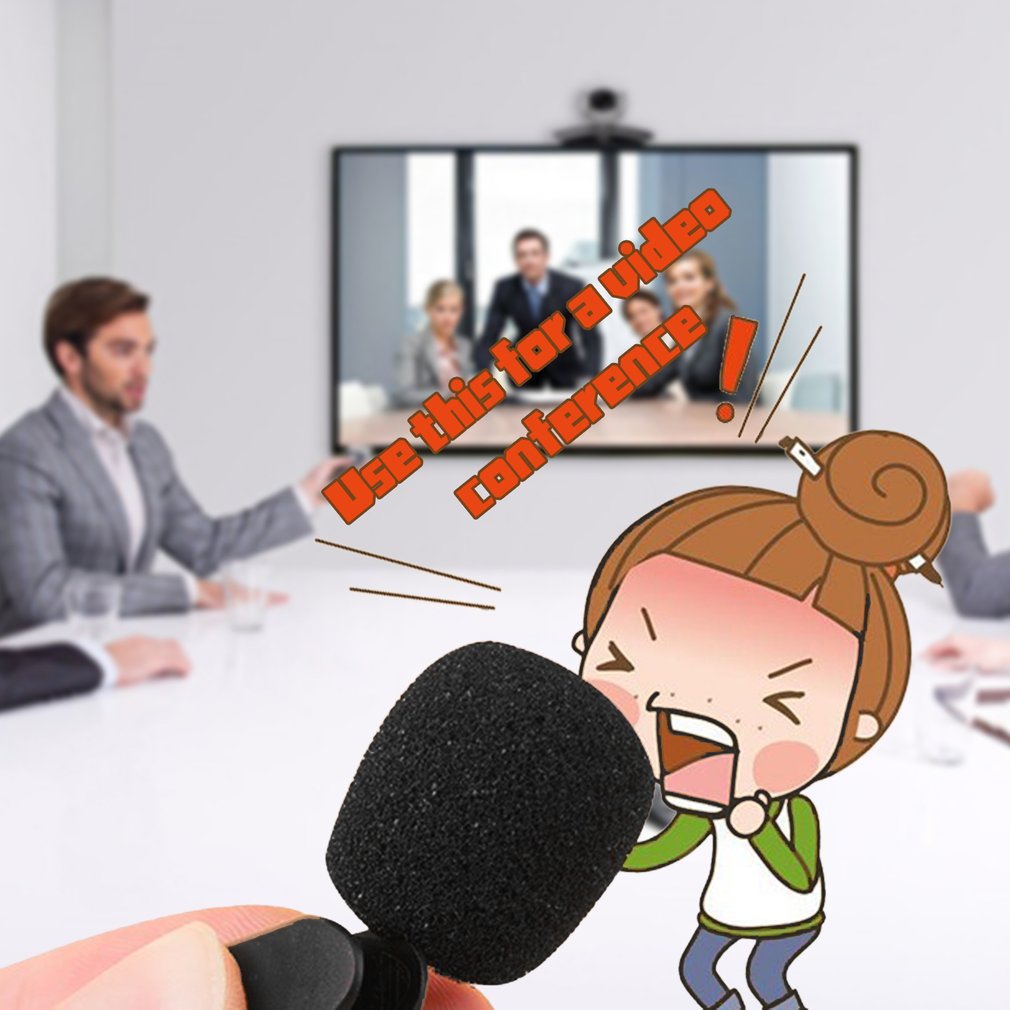 Mini Mic Microphone 3.5mm Portable Studio Speech Home Video Vlog Youtuber With Clip For Desktop Notebook Superior Clarity Voice