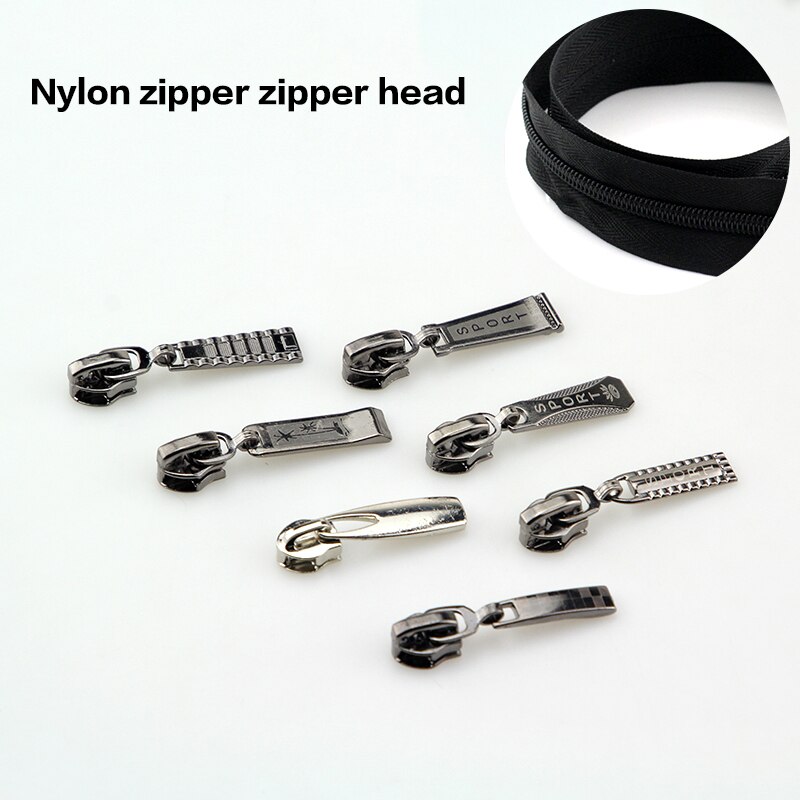 8 stk. 5#  til nylon eller vandtæt lynlås med lynlås