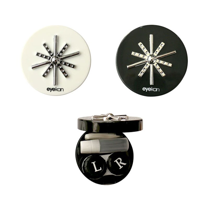 Cleaning contact lens storage box electric cleaner cartoon pattern: white