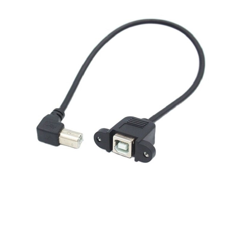 USB B Male to Female Printing Cable Printer Scanner Extension Cord Panel Mount Extend Cable