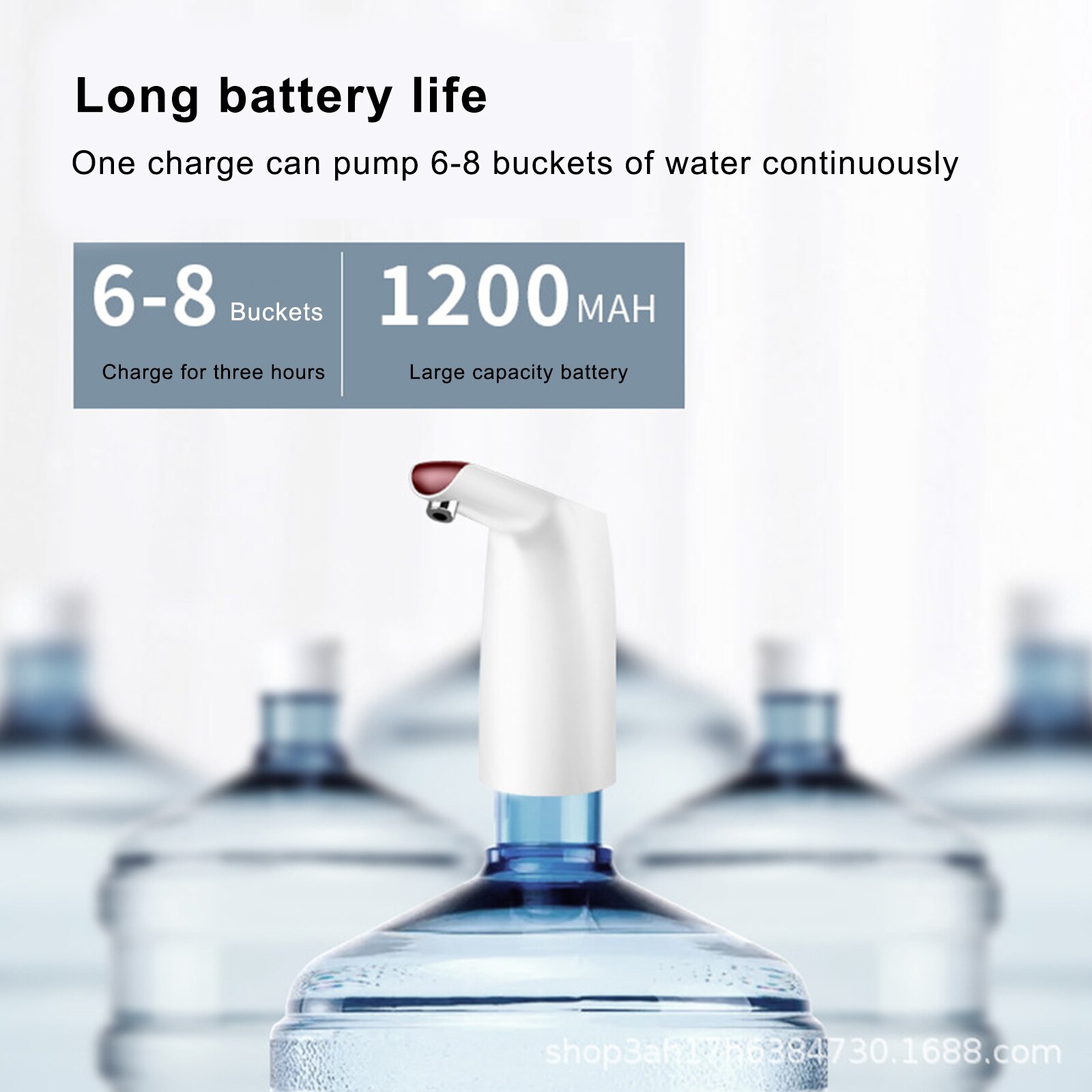 Household Automatic Electric Water Pump Button Dispenser Gallon Bottle Drinking Switch For Water Pumping Device