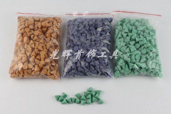 Polish Ceramic Media Round/Cone/Triangle/Rhombus/Oblique Cylinder Media Abrasive Alumina Ceramic Abrasives Vibration grinding: Triangle-Purple