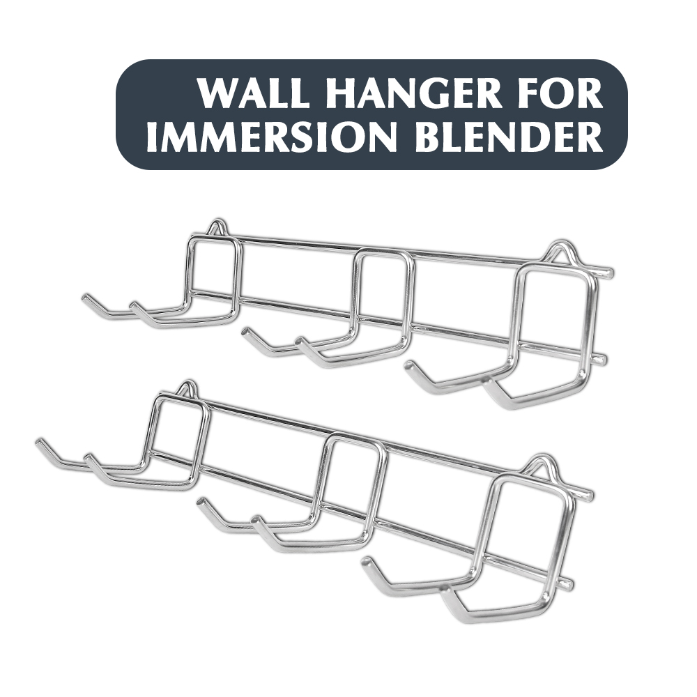 Wall Hanger For Immersion Blender Storage Hook Stainless Steel Kitchen Wall Hook Compartment Hook Storage Holder