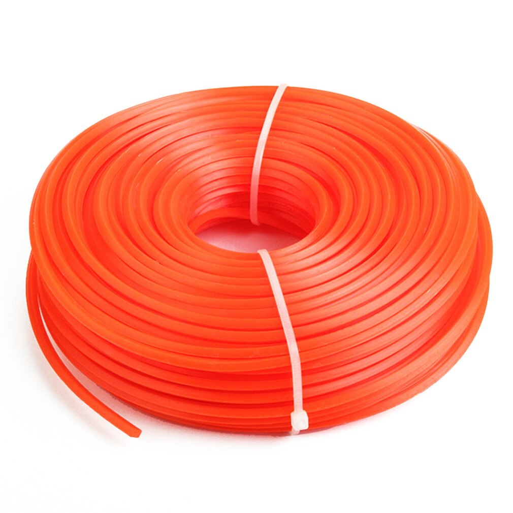 2.4mm/3.0mm trimmer line trimmer buskrydder snor line lang rulle firkantet græstov line til plæneklipper trimmer: Firkant -2.4mm