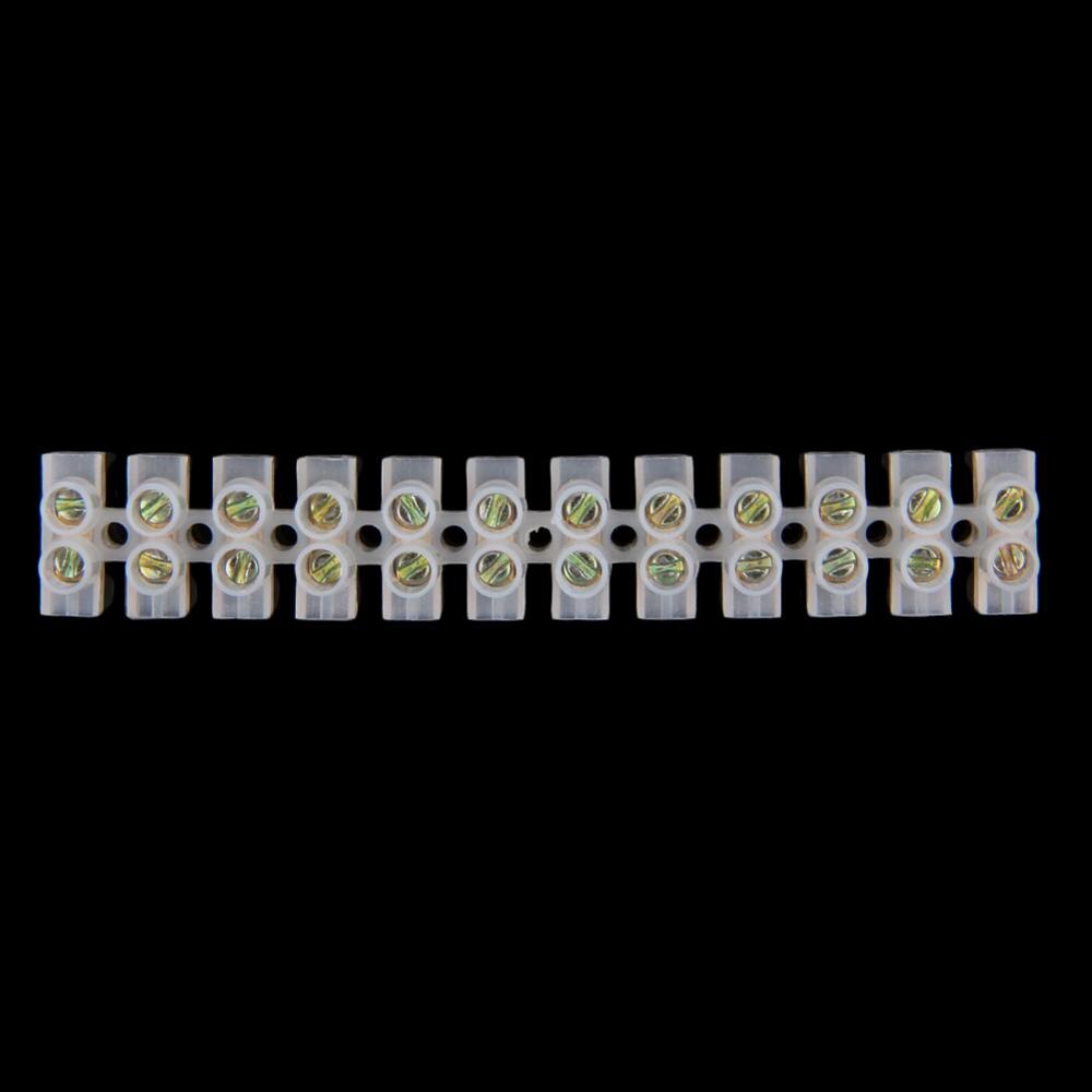 10pcs Screw Terminal Barrier Connector Electrical Wire Connection 12 Position Barrier Terminal Strip Block 5A
