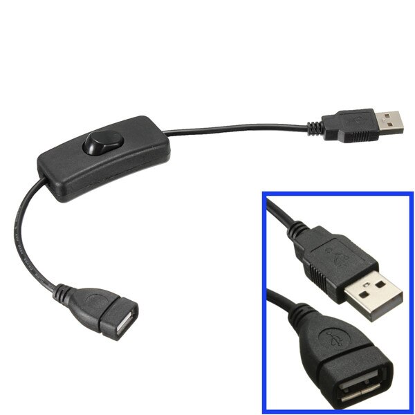 Usb Kabel Met Aan/Uit Schakelaar Power Control Toggle Voor Raspberry Pi Voor Arduino