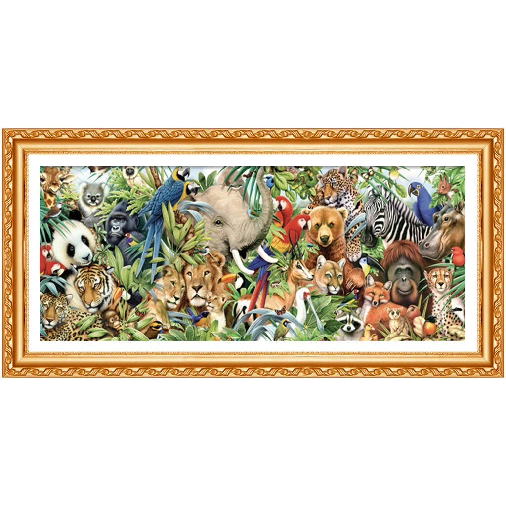 5D DIY Diamond Painting Zoo Animals Embroidery Full Square Diamond Cross Stitch Rhinestone Painting Home decor