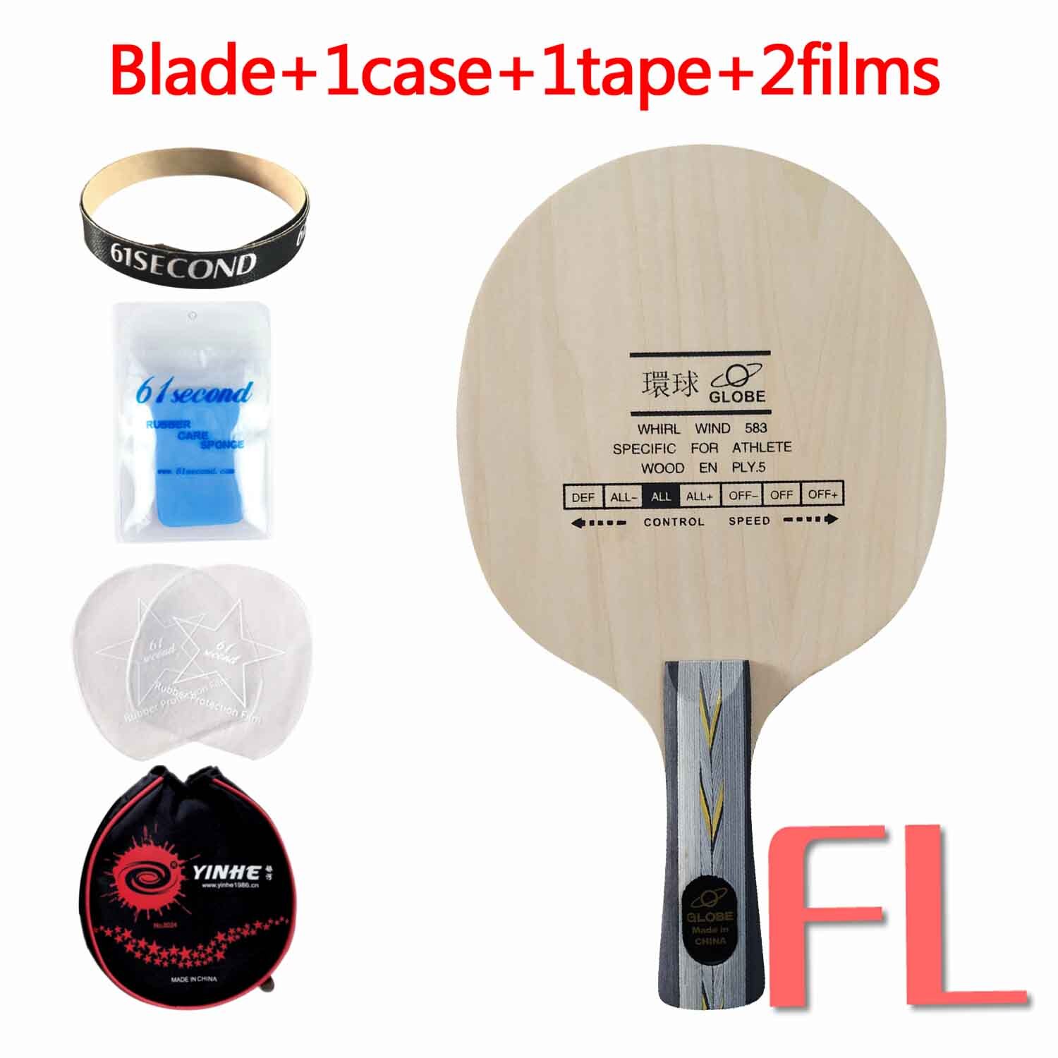 Globe whirl wind 583 speziell für athleten 5- sperrholz allround-tischtennisschläger: Fl mit ybm fall