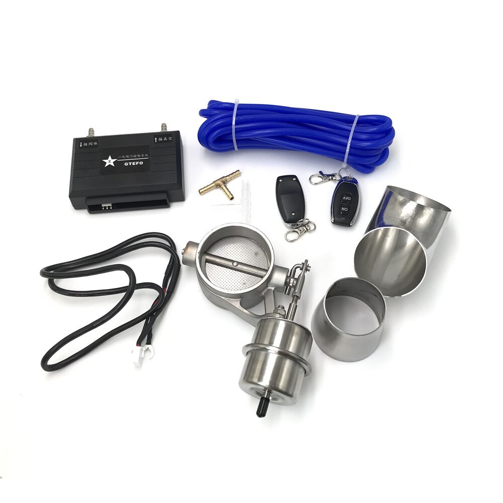 1Set Exhaust Control Valve Set With Vacuum Actuator Cutout Pipe Close Style with Wireless Remote Controller