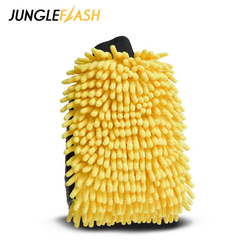 Jungleflash bilvask microfiber koral handske bløde bilvask handsker rengøringsværktøj detaljering børste bilvask udstyr anti-ridse