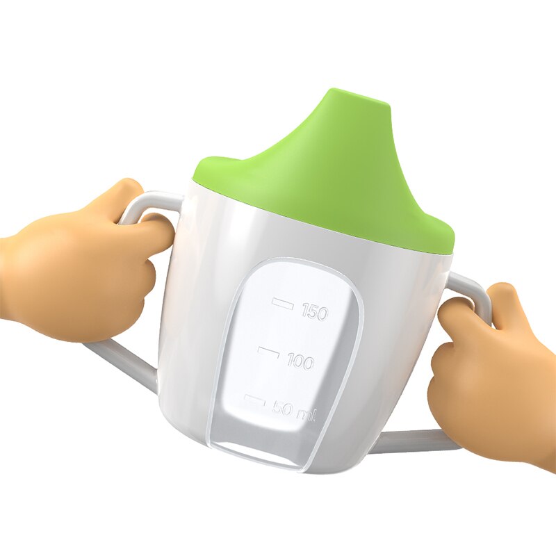 Baby Isolierung SchräGen Mund Tasse Dicht Kleinkind Lernen Trinkbecher Wäschetrockner Beständig Baby Trinkbecher für Baby freundlicher