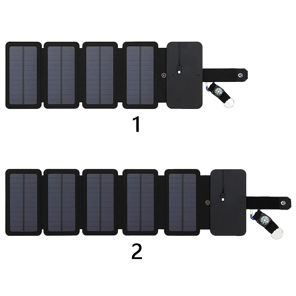 Panels Portable Mobile Phone Charger Solar Powered Board Charging Bag Folding Package Treasure