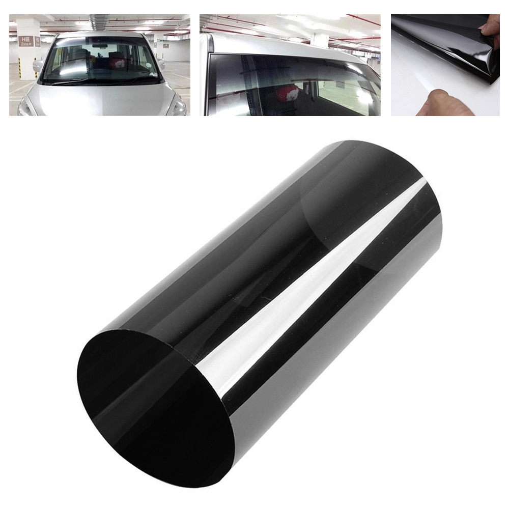1pcs 20cm X150cm Car Scratch Resistant Anti-UV Solar Window Front Sun Film Black Clear Solar Film Auto Styling Car Accessories