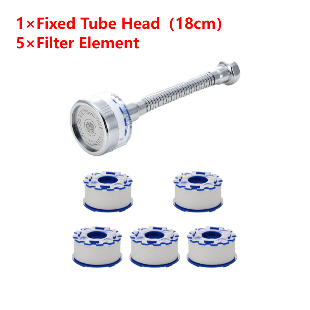 Kitchen Faucet Water Filter 360° Sink Filter Pressurized Sink Faucet Water Filter Universal Faucet Aerator Bathroom Accessories: Light Grey