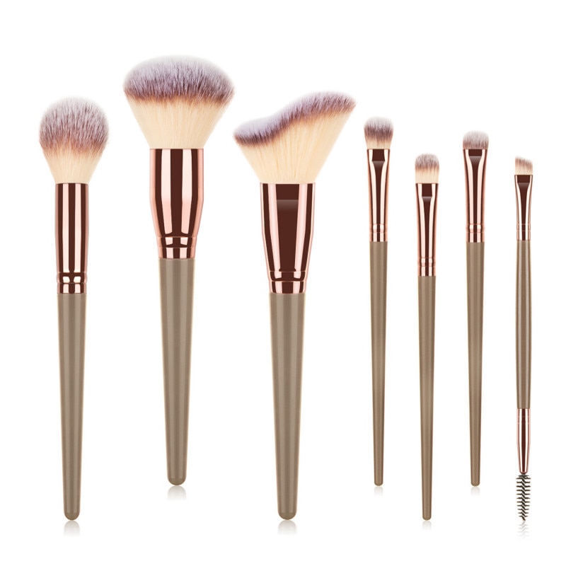 Brocha de maquillaje opcional para amigo de la piel, brocha para sombra de ojos, base, polvos correctores, brocha mixta para cara, ojo, labio, herramienta cosmética, 7/10/15 Uds.