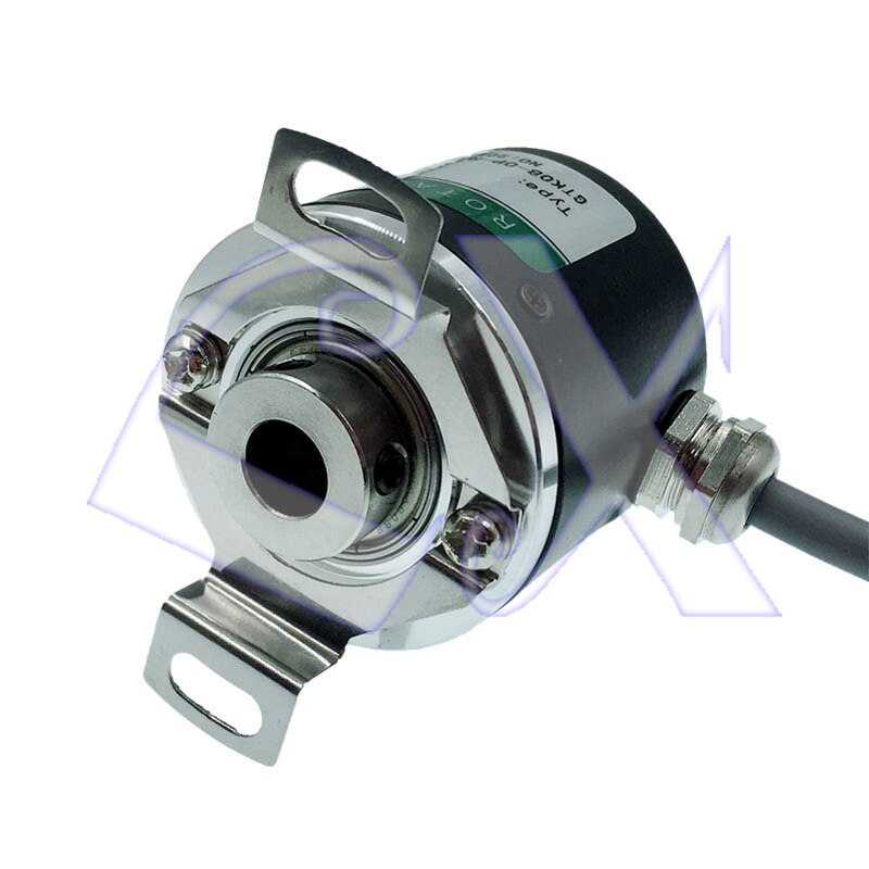 Hollow shaft photoelectric rotary encoder ZKP3808 1000 pulse 1000 line ABZ three-phase 5-24V