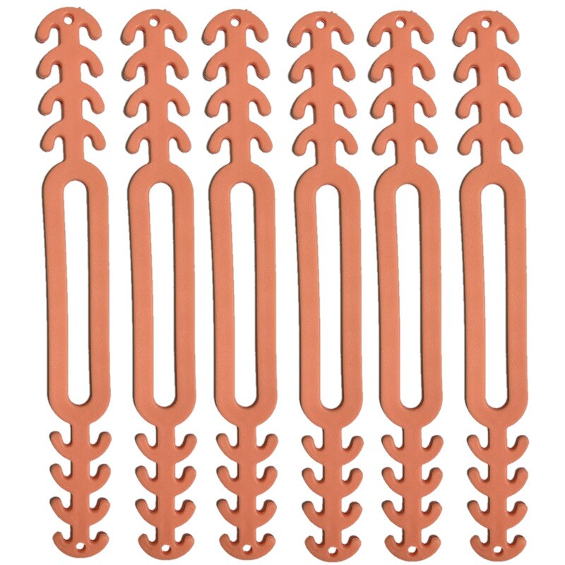 Máscara de extensão de máscara ajustável, corda de silicone unissex para crianças e adultos antiderrapante cordão para pendurar máscara ecológica com 10 peças: 10Pcs Orange