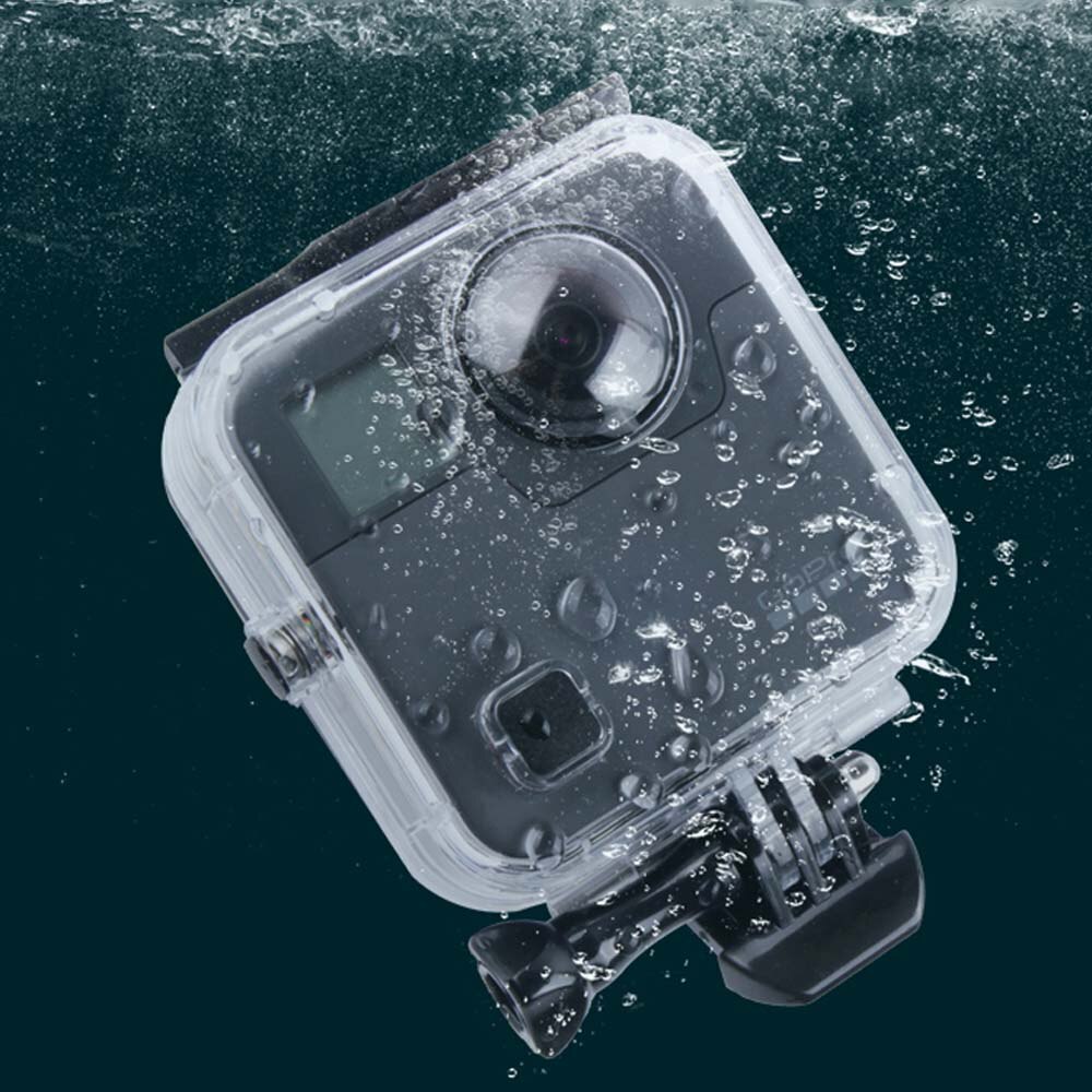 45m go pro vattentätt fodral för gopro fusion kamera dykfäste för gopro fusion tillbehör