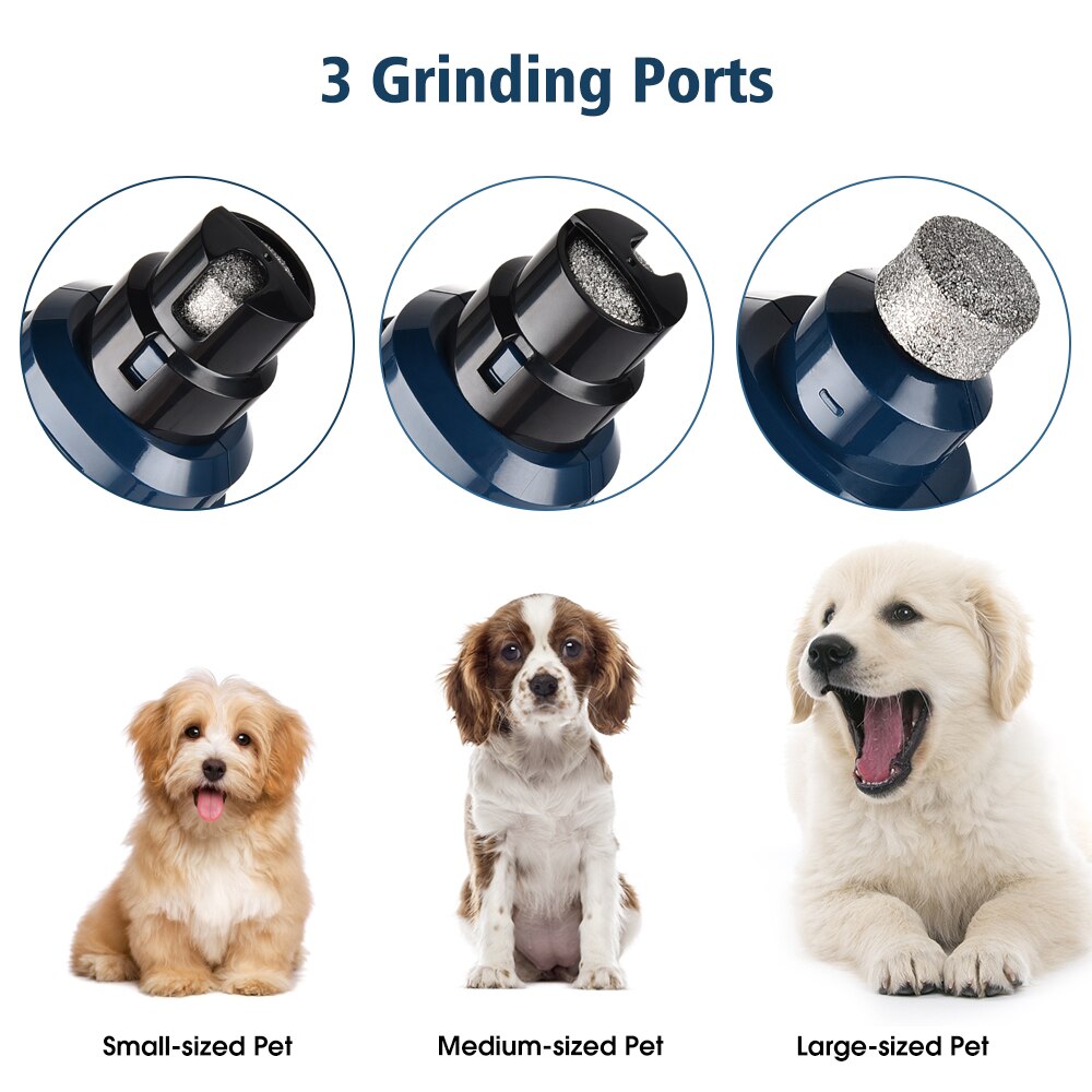 Nueva lima de uñas eléctrica para mascotas, recargable, Color perro gato, lima de uñas para mascotas, cortaúñas, tijeras para perro gato, cortaúñas para acicalamiento y corte