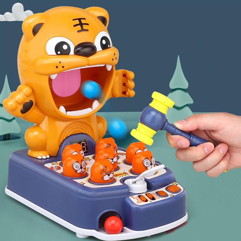 Børn lys musik whac-a-muldvarp legetøj multifunktionelt spil hit hamring spil pædagogisk interaktivt legetøj jul