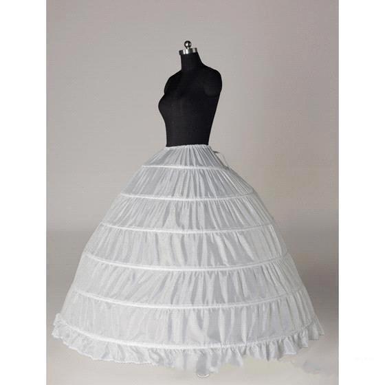 Ball Gown 6 Hoops Petticoat Wedding Slip Crinoline Bridal Underskirt Layes Slip 6 Hoop Skirt Crinoline For Quinceanera