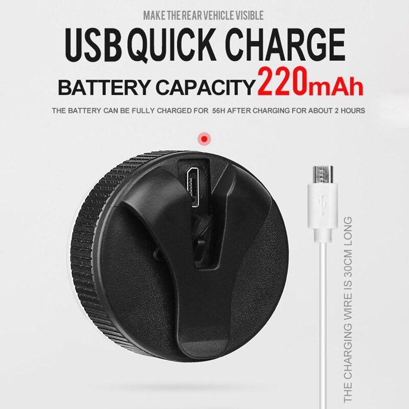 USB recargable luz trasera de bicicleta de advertencia de seguridad linterna LED cola de la bicicleta luz para bicicleta de montaña luces traseras