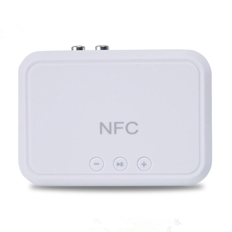 VAORLO-receptor de Audio estéreo con Bluetooth, Reproducción USB, 3,5 MM, AUX, RCA, Jack, NFC, conexión inteligente, adaptador inalámbrico para altavoz de casa y coche: Blanco