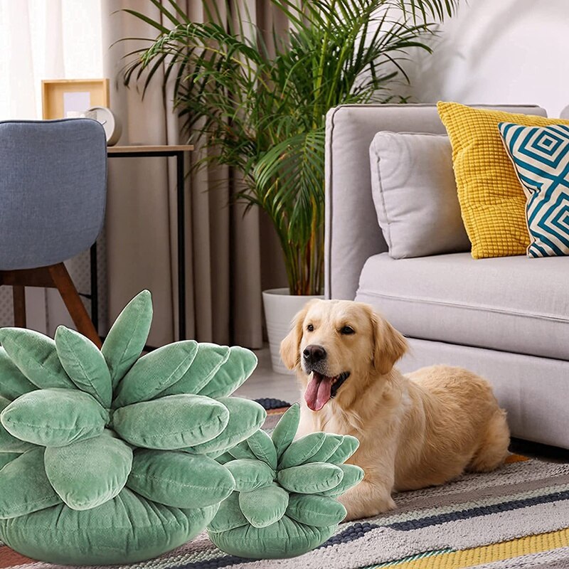 Almohada suculenta de Cactus para decoración del hogar, almohada bonita de suculentas para el jardín o los amantes verdes, para la habitación o el dormitorio