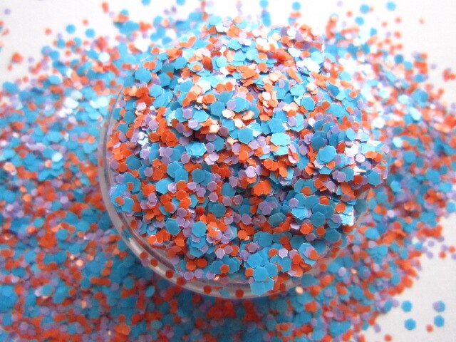 G451 Matte Kleuren Hexagon Nail Art Glitter Paillette Decoratie DIY Solventbestendige