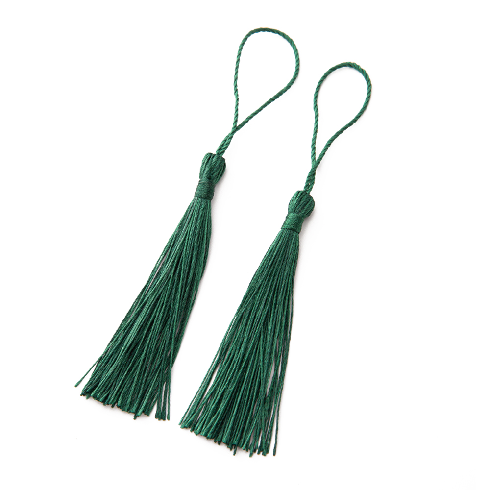 20 unids/lote marcapáginas flecos de borlas para colgantes hechos a mano DIY llavero artesanías accesorios para hacer joyas dijes suministros de Material: Naranja