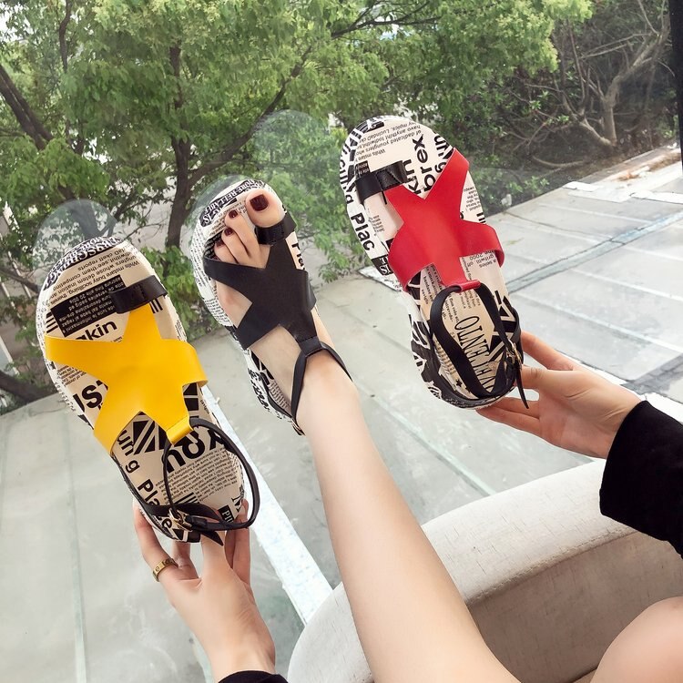 Kvinder sko læder sommer strand gladiator klipklapper sandaler kvinder muffin bund tøffel platform afslappet kvinder sandaler  *083