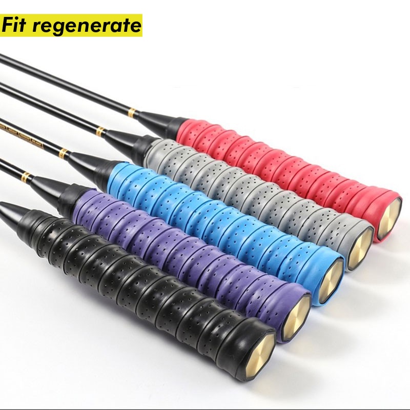 Anti-skli pustende sport over grip svettebånd tennis tape badminton racket grep