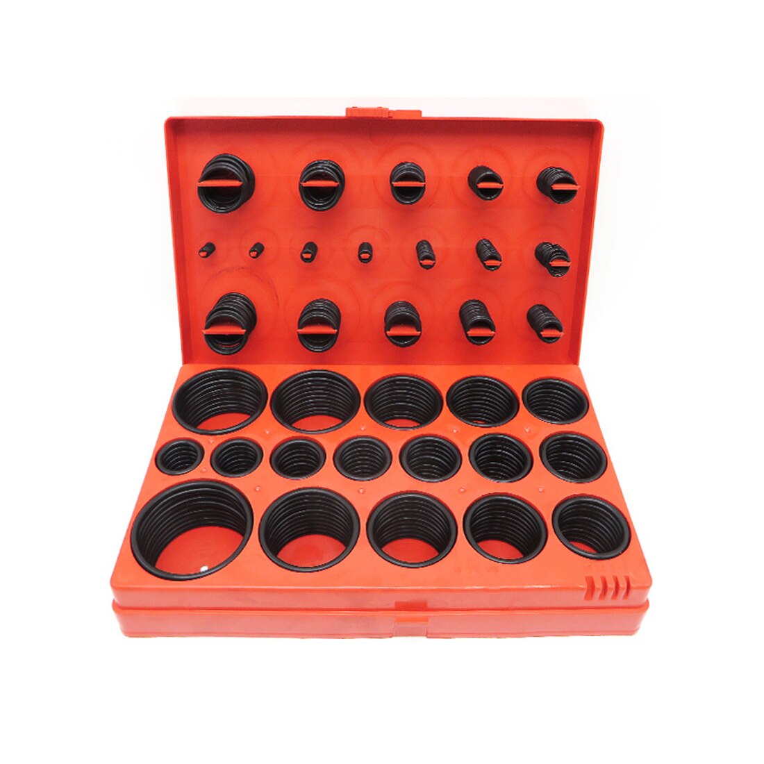 225pcs O-Ring Kit Rubber Silicone O Ring Seal NBR Sealing O-rings Nitrile Washer Rubber orings Set Assortment Kit Set Box Ring: 419