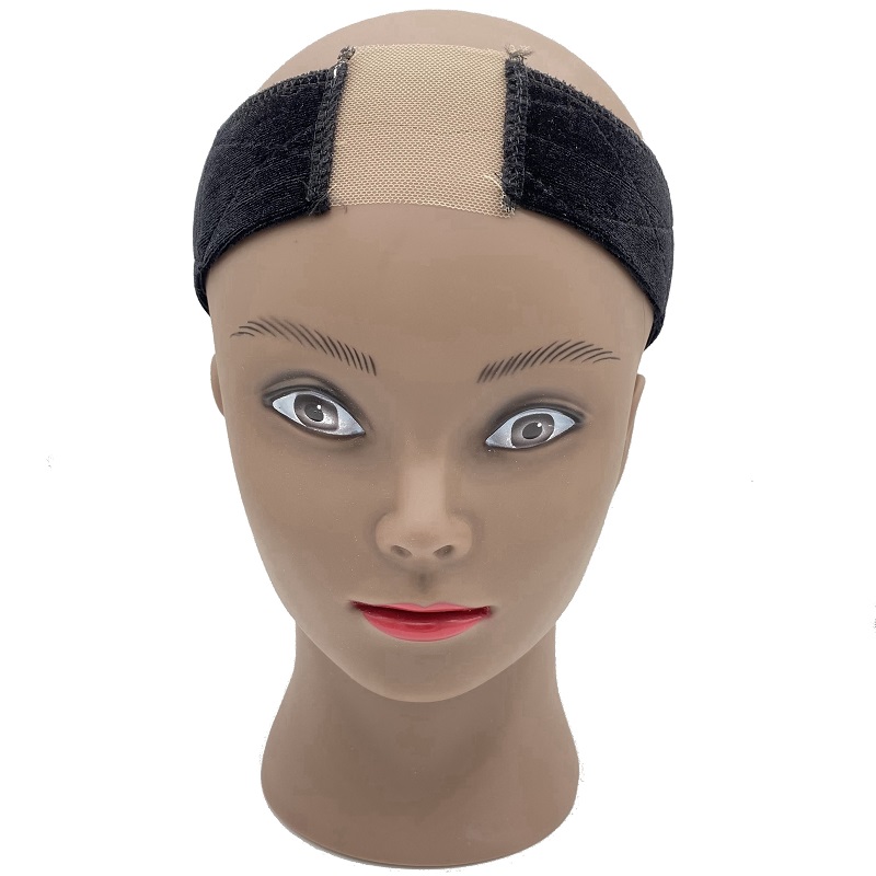 Banda de agarre de peluca de terciopelo ajustable antideslizante, soporte elástico para salón, banda de terciopelo, accesorio para peluca, diadema para peluca de pelo