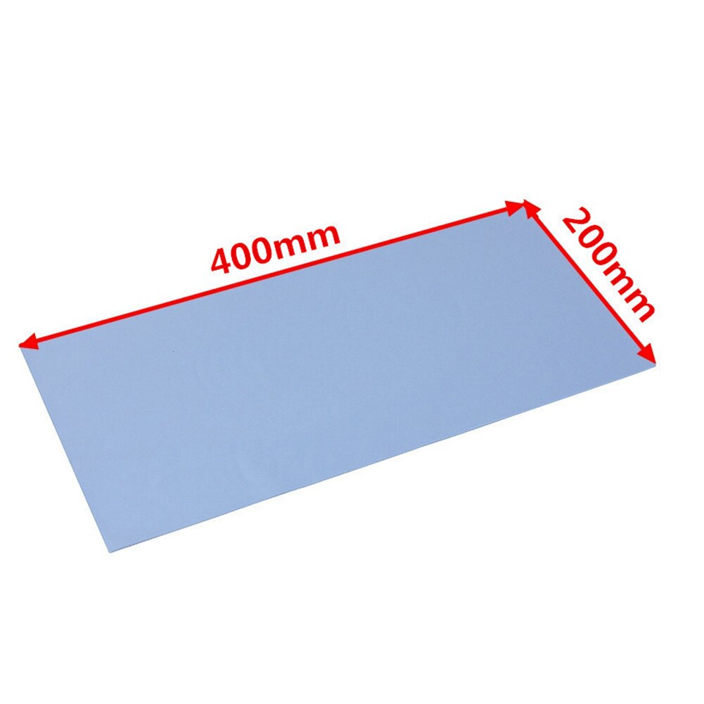 Thermal Conductive Silicone Pad 400x200x1.5mm Solid GPU CPU Cooling Chip Easy Install Heatsink Universal Wear Resistant Soft: Blue