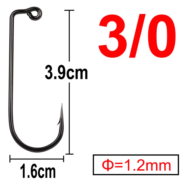 100 stks 90 Graden Jig Vliegbindset Sterke Draad Zoutwater Zoetwater Vis Haak Aberdeen jig vissen maat 6 4 2 1 1/0 tot 4/0 #: YELLOW