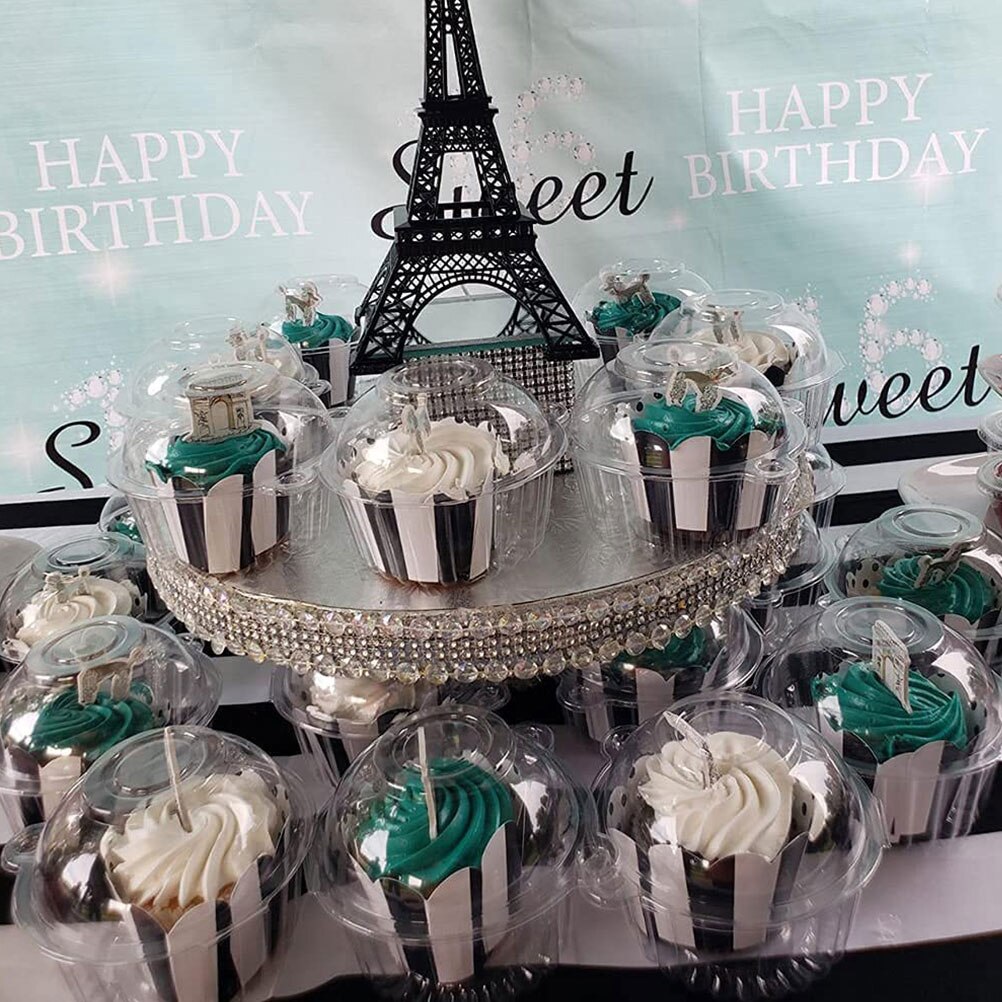 50pcs Cake Storage Case Cake Carrier Container Fresh Keeping Box Cake Packaging Box