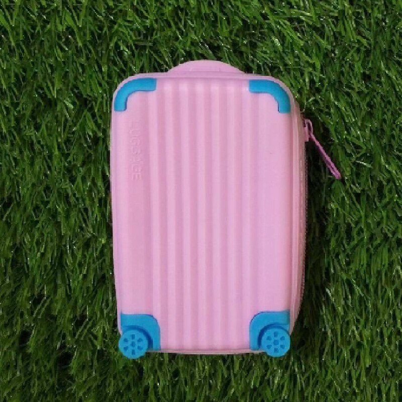 Monedero de gran capacidad de silicona para niños, maleta para niños, tarjetero, impermeable, portátil, pequeño, fresco, suave, con cremallera, bolsa de almacenamiento: Light Purple