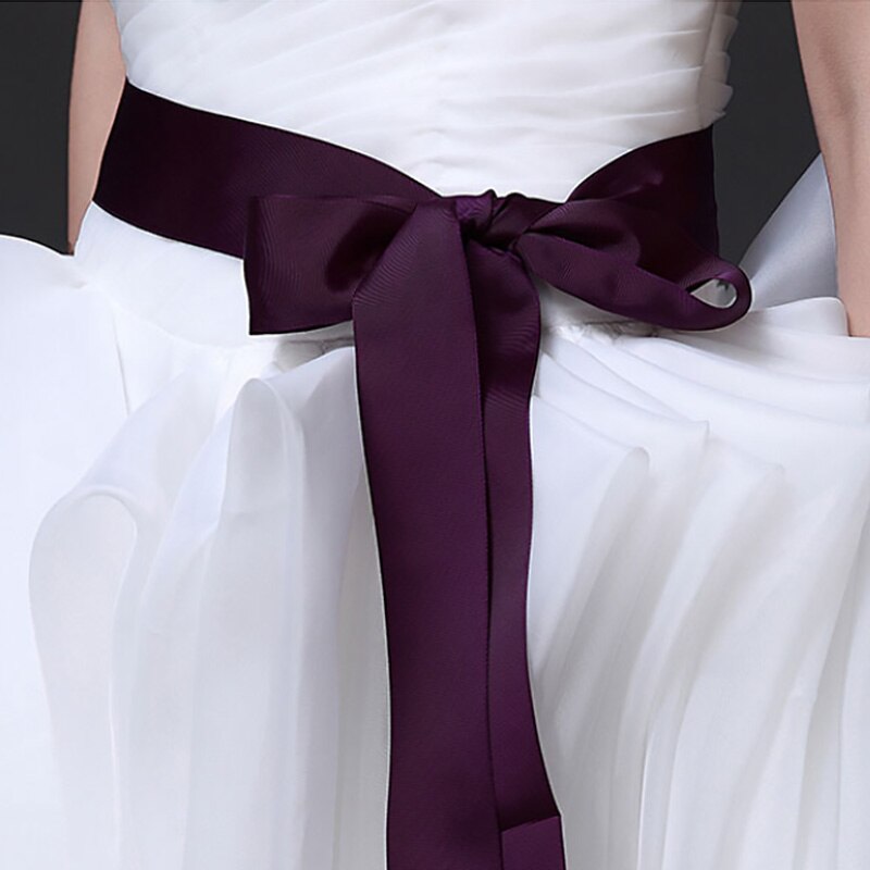 9 Colors Bright Simple Ribbon Belt Delicate Solid Wedding Bridal Evening Souvenir Daily Life Waistband Dress Decoration