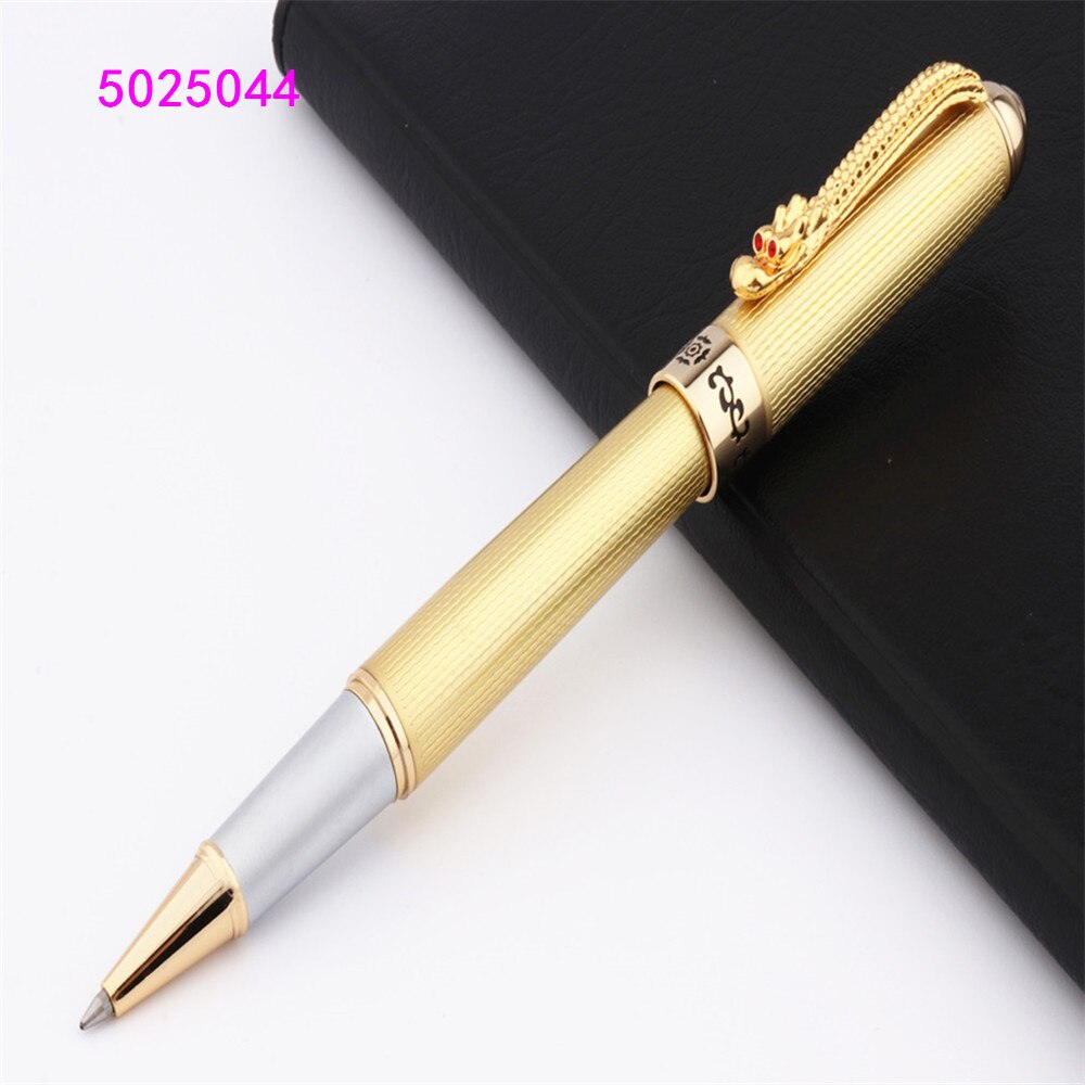 Luxury Jinhao Advanced pen School student office Medium Nib Rollerball pen: Gold