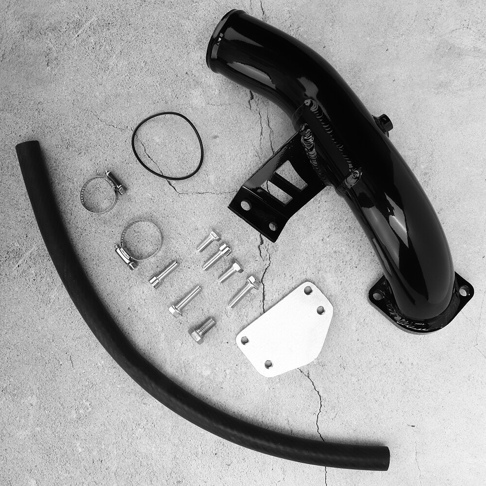 Exhaust Gas Recirculation Valve EGR Delete Kit & High Flow Cooler Intake Fit for Chevy Silverado (May) 2004-2005 Alloy EGR