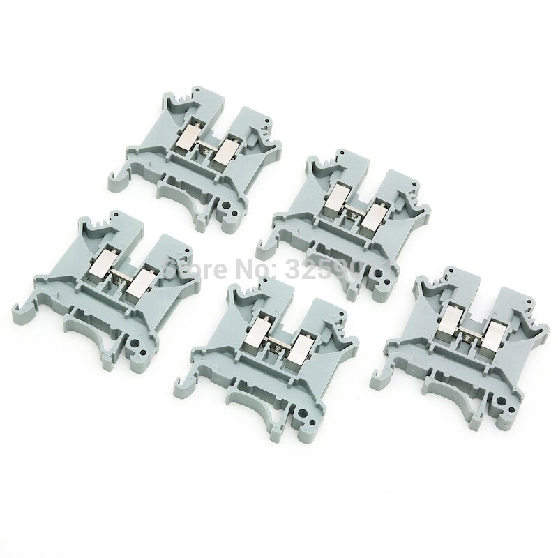 20PCS UK-5N Mounted Screw Clipping Terminal Block 5.0mm square general purpose terminal connection board