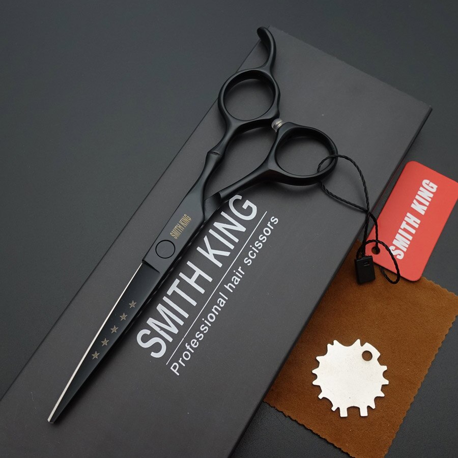 SMITH KING 6 inch Hairdressing scissors, 6"Cutting scissors,styling scissors/shears box/kits: black