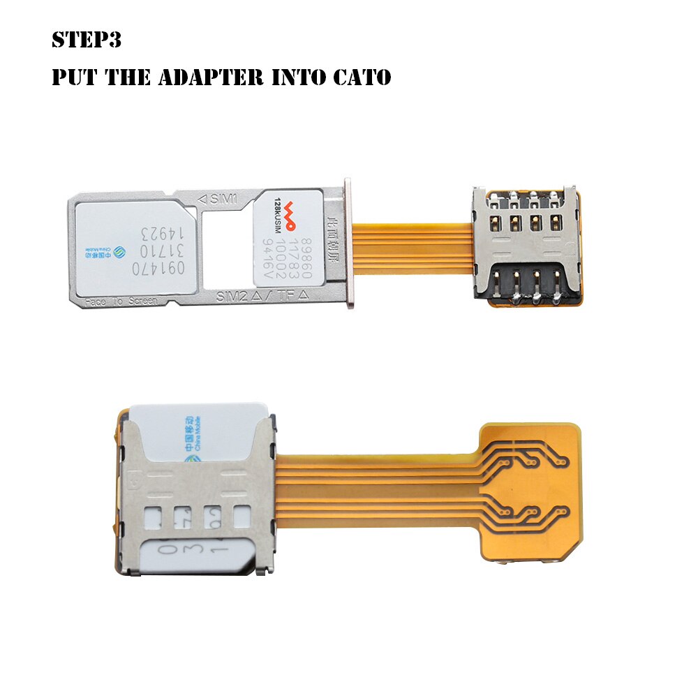1PC Universal TF híbrido Sim ranura para tarjeta SIM Dual adaptador Micro SD Extender Nano Cato para Android teléfono tres elección