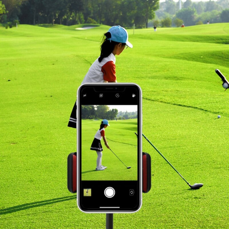Golf Gadgets - Swing Recording System Mobile Phone Stand for Golf Swing Practice Record