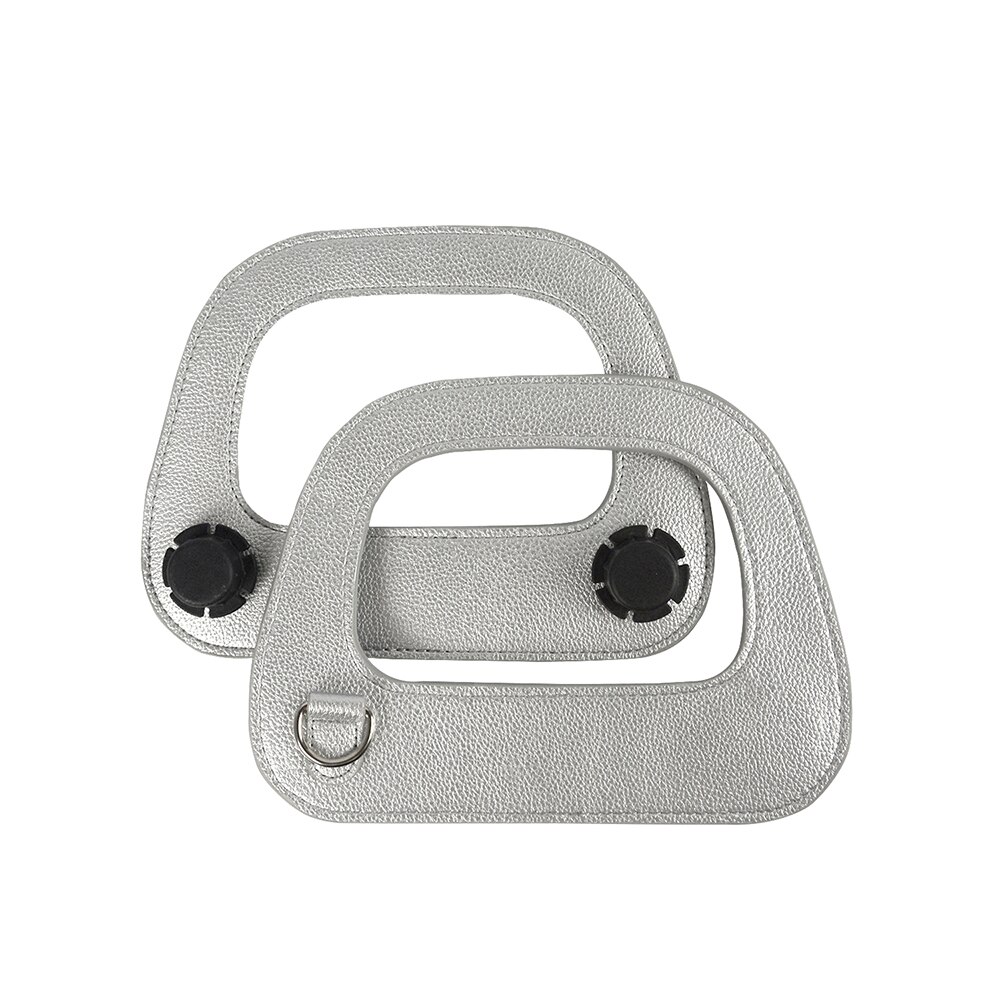 Novo obag oblongo falso couro lidar com prata metal d fivela soberba borda processo de pintura para o saco mini e o chique